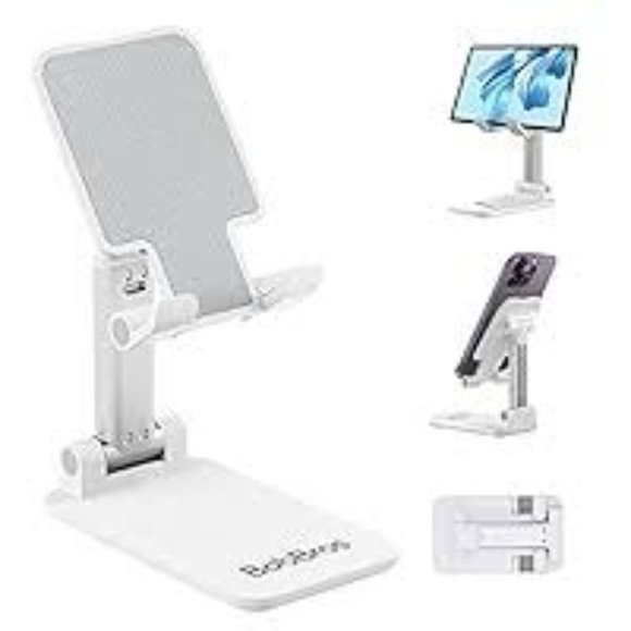 Other - Cell Phone/Tablet Stand Foldable With Adjustable Silicon Pad For Desk